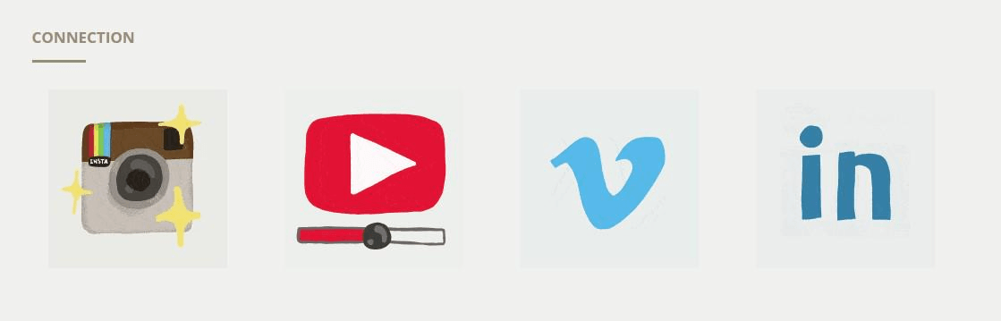 在網站展示社媒圖示如Youtube,Instagram等 在網站展示社媒圖示如Youtube,Instagram等